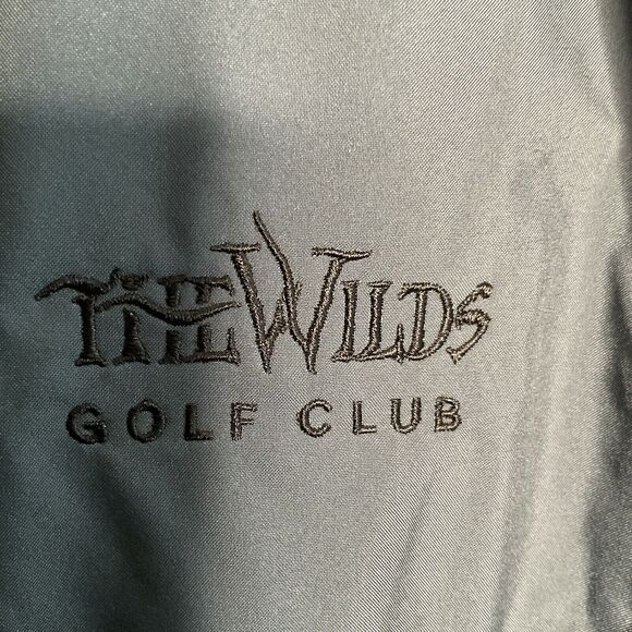 DRYJOYS Golf Jacket Men's size XL FJ FOOTJOY Full Zip Up Teal Lined “the Wilds” - Picture 3 of 11